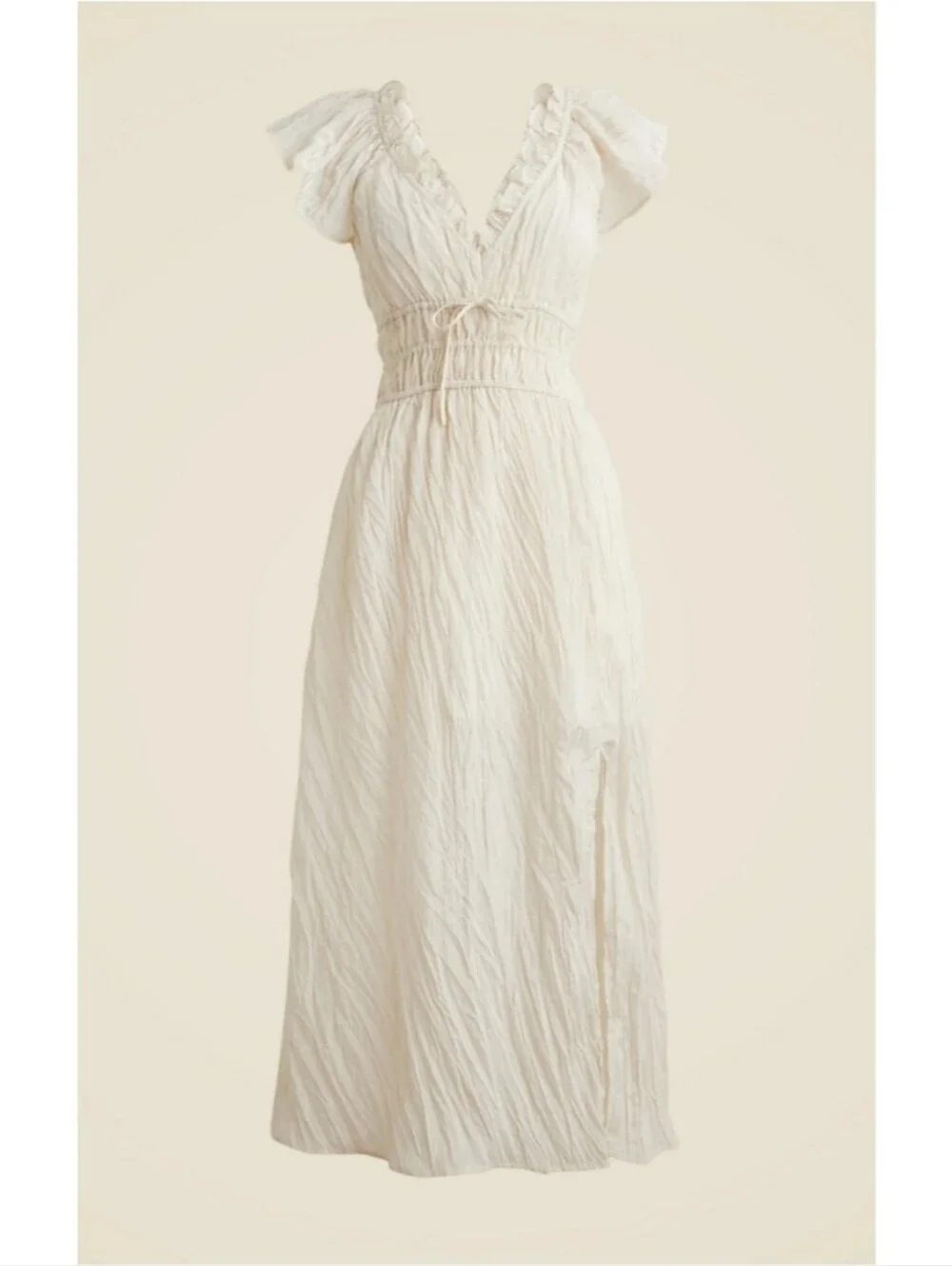 J. Crew Palermo Dress in Viscose-Blend Crinkle